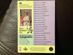 Back | Allen Iverson Checklist Basketball Cards 1996 Collector's Choice