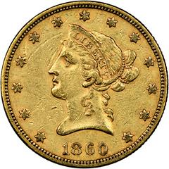 1860 Coins Liberty Head Gold Eagle Prices