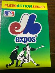 Montreal Expos Baseball Cards 1990 Fleer Action Series Stickers Prices