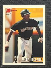 Jerald Clark #612 Baseball Cards 1993 Bowman Prices