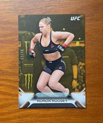 Ronda Rousey [Gold] #92 Ufc Cards 2016 Topps UFC Knockout Prices