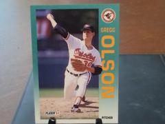 Gregg Olson #21 Baseball Cards 1992 Fleer Prices