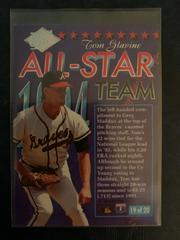 Back | Tom Glavine [All Star Team] Baseball Cards 1994 Ultra All Stars
