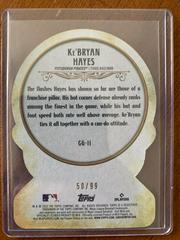 Rear | Ke’Bryan Hayes [Retail Green] Baseball Cards 2022 Topps Gypsy Queen Crystal Gazing Die Cut
