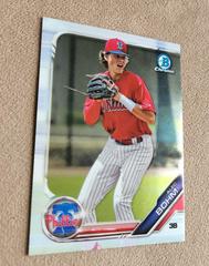 Alec Bohm [Chrome] #2 Baseball Cards 2019 Bow | Alec Bohm Baseball Cards 2019 Bowman Chrome Prospects