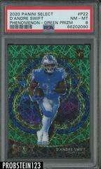 D'Andre Swift [Green Prizm] Football Cards 2020 Panini Select Phenomenon Prices