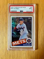 PSA 9 | Pete Alonso Baseball Cards 2020 Topps Silver Pack 1985 Chrome Promo