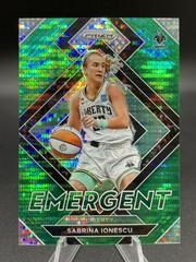 Sabrina Ionescu [Green Pulsar] Basketball Cards 2022 Panini Prizm WNBA Emergent Prices