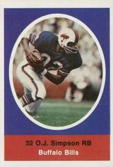 O.J. Simpson Football Cards 1972 Sunoco Stamps Prices