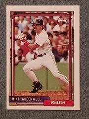 Mike Greenwell #113 Baseball Cards 1992 Topps Micro Prices