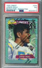 Junior Seau [Refractor w/ Coating] #255 Football Cards 1995 Topps Finest Prices