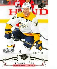 Roman Josi [Exclusives] #104 Hockey Cards 2018 Upper Deck Prices