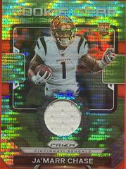 Ja’Marr Chase [Neon Green Pulsar] Football Cards 2021 Panini Prizm Rookie Gear Prices