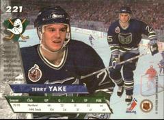 Terry Yake # 221 Back | Terry Yake [Expansion Draft] Hockey Cards 1993 Ultra