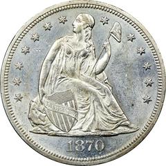 1870 Coins Seated Liberty Dollar Prices