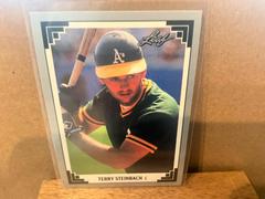 Terry Steinbach #87 Baseball Cards 1991 Leaf Prices