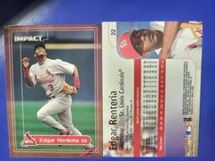 Edgar Renteria #22 Baseball Cards 2000 Fleer Impact Prices
