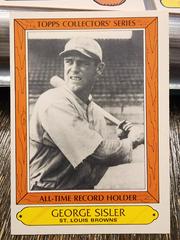George Sisler #33 Baseball Cards 1985 Topps Traded Tiffany Prices
