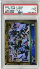 Marshawn Lynch [Gold Refractor] #1 Football Cards 2015 Topps Chrome Prices