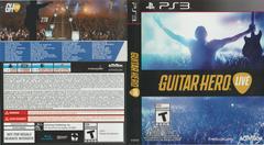 Front/Back | Guitar Hero Live Playstation 3