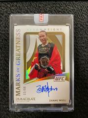 Zhang Weili Ufc Cards 2021 Panini Immaculate UFC Marks of Greatness Autographs Prices