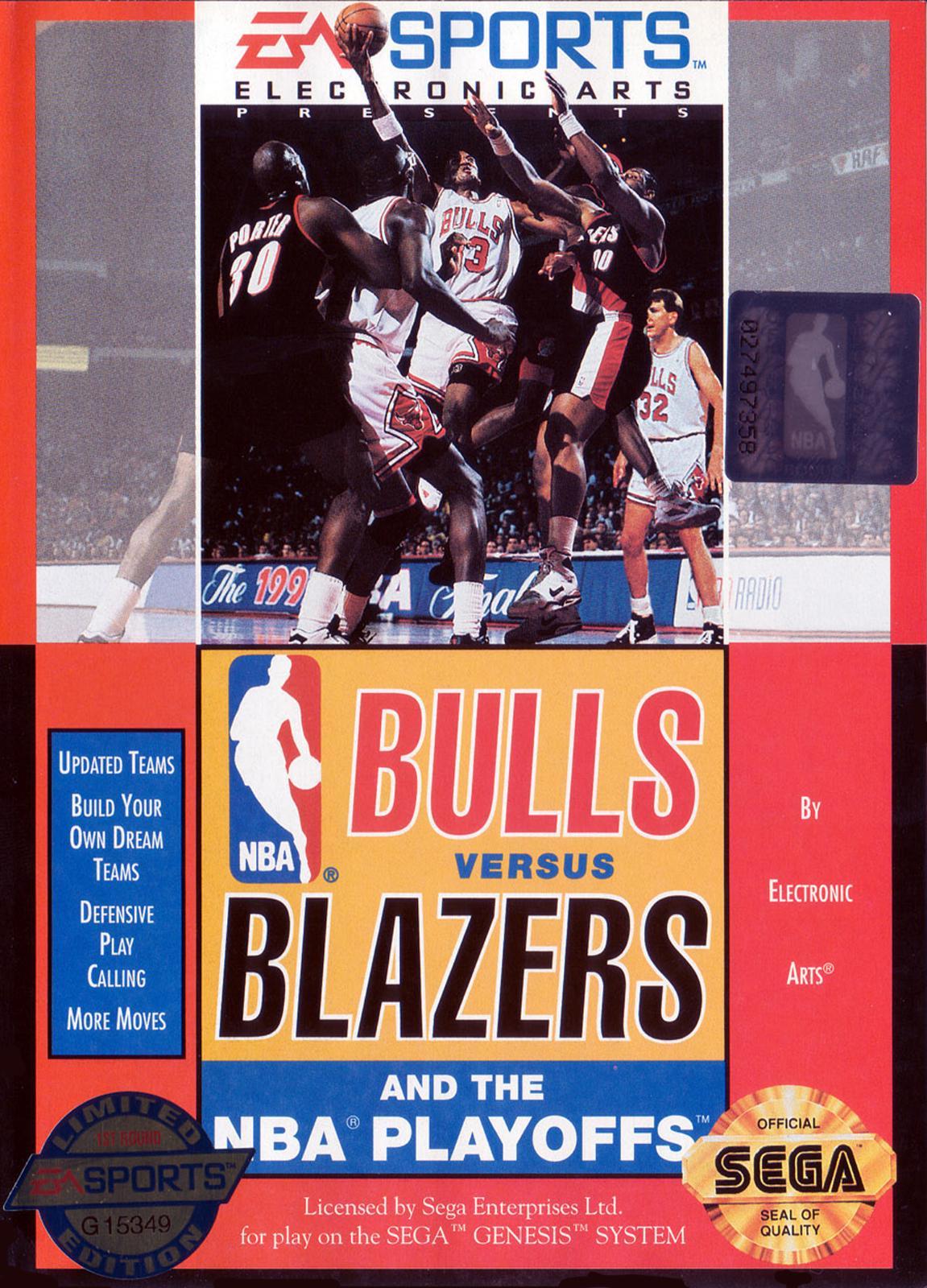 Bulls Vs Blazers And The NBA Playoffs [Limited Edition] Sega Genesis