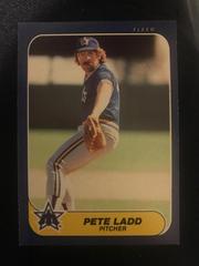 Pete Ladd #U-63 Baseball Cards 1986 Fleer Update Prices