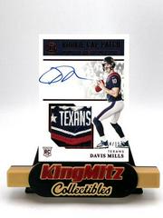 Davis Mills [Cap Patch Autograph Ruby] #143 Football Cards 2021 Panini Encased Prices
