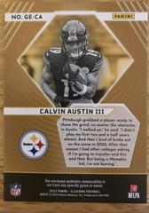 Back | Calvin Austin III Football Cards 2022 Panini Illusions Great Expectations