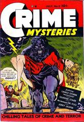 Crime Mysteries #2 (1952) Comic Books Crime Mysteries Prices
