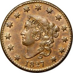 1827 [PROOF] Coins Coronet Head Penny Prices