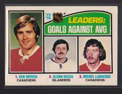 Goals Against Avg. [Leaders] #6 Hockey Cards 1976 O-Pee-Chee Prices