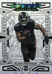 Bijan Robinson [Contra Electric Etch] #105 Football Cards 2023 Panini Obsidian Prices