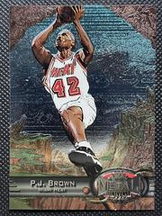 P. J. BROWN #55 Basketball Cards 1997 Metal Universe Prices
