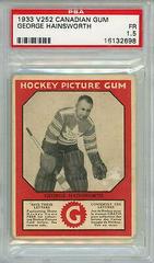George Hainsworth Hockey Cards 1933 V252 Canadian Gum Prices