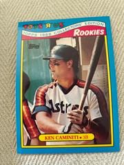 Ken Caminiti Baseball Cards 1988 Topps Glossy Rookies Prices