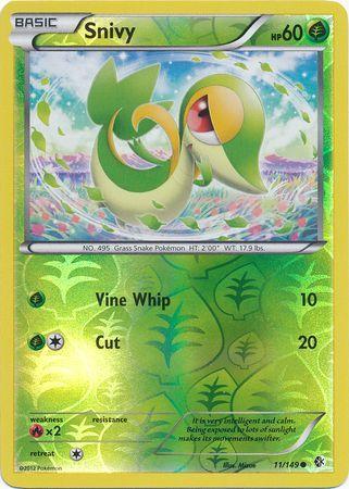 Snivy [Reverse Holo] #11 Prices | Pokemon Boundaries Crossed | Pokemon ...