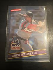 Greg Walker Baseball Cards 1986 Donruss Prices