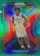 Tyrese Maxey [Green Prizm] Basketball Cards 2020 Panini Prizm Prices