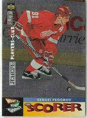 Sergei Fedorov [Platinum Players Club] Hockey Cards 1995 Collector's Choice Prices