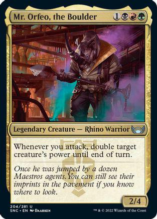 Mr. Orfeo, the Boulder [Foil] #204 Magic Streets of New Capenna