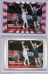Trae Young [Pink Laser] Basketball Cards 2021 Panini Donruss Franchise Features Prices