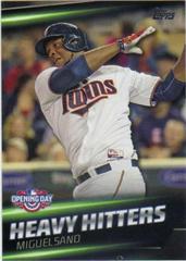 Miguel Sano #HH-5 Baseball Cards 2016 Topps Opening Day Heavy Hitters Prices
