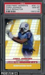 Chris Johnson [Gold Refractor] Football Cards 2008 Topps Finest Moments Prices