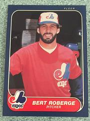 Bert Roberge #258 Baseball Cards 1986 Fleer Prices