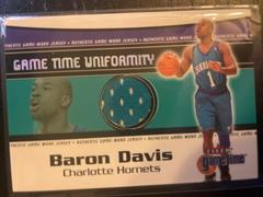 Baron Davis Basketball Cards 2000 Fleer Game Time Uniformity Prices
