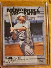 Babe Ruth #MM-3 Baseball Cards 2017 Topps Memorable Moments Prices