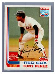 Tony Perez Baseball Cards 1982 Coca Cola Prices