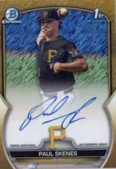Paul Skenes [Gold] #CDA-PS Baseball Cards 2023 Bowman Draft Chrome Prospect Autographs Prices