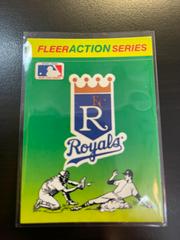 KC Royals Baseball Cards 1990 Fleer Action Series Stickers Prices